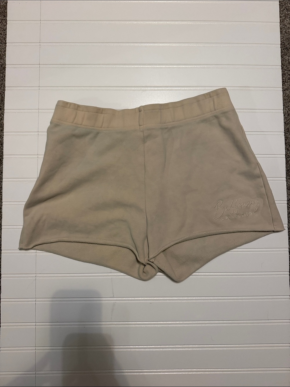 BuffBunny Cream Athletic Pull-On Shorts